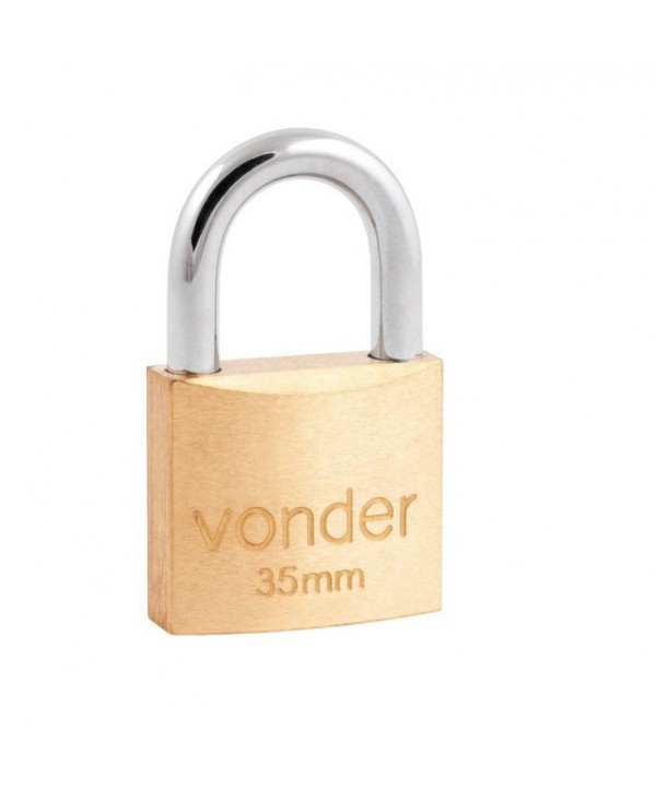 Cadeado de latão, 35mm – Vonder