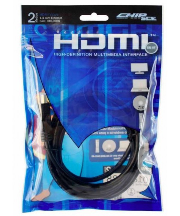 Cabo HDMI x HDMI 2 metros