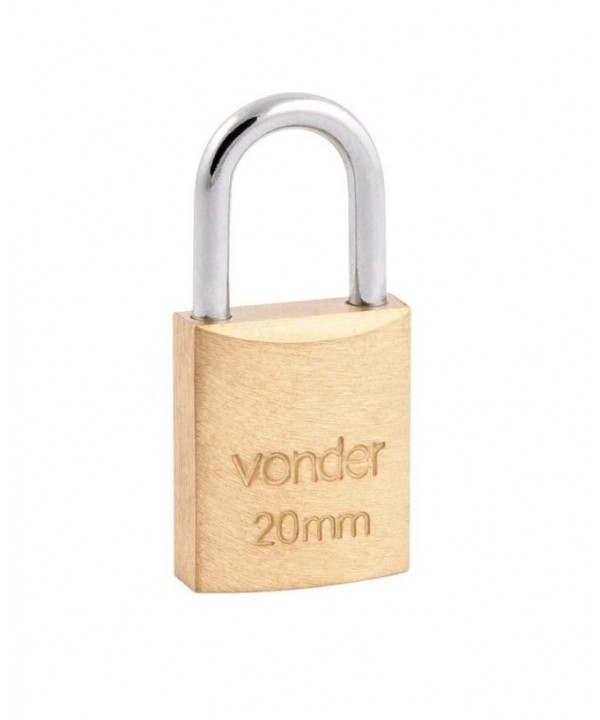 Cadeado de latão, 20mm – Vonder