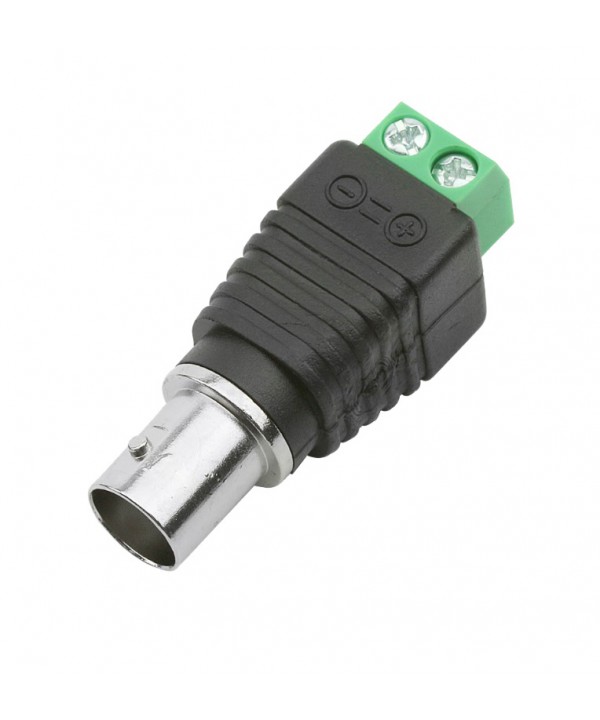 Conector BNC femea com borne