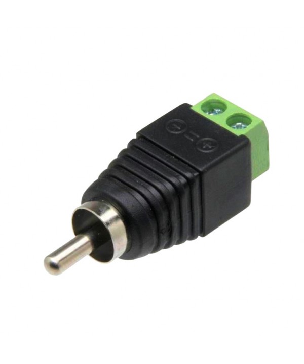 Conector RCA macho com borne
