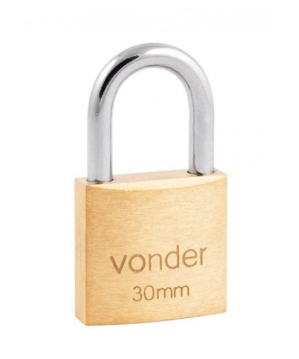 Cadeado de latão, 30mm – Vonder