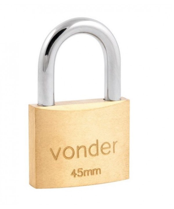 Cadeado de latão, 45mm – Vonder