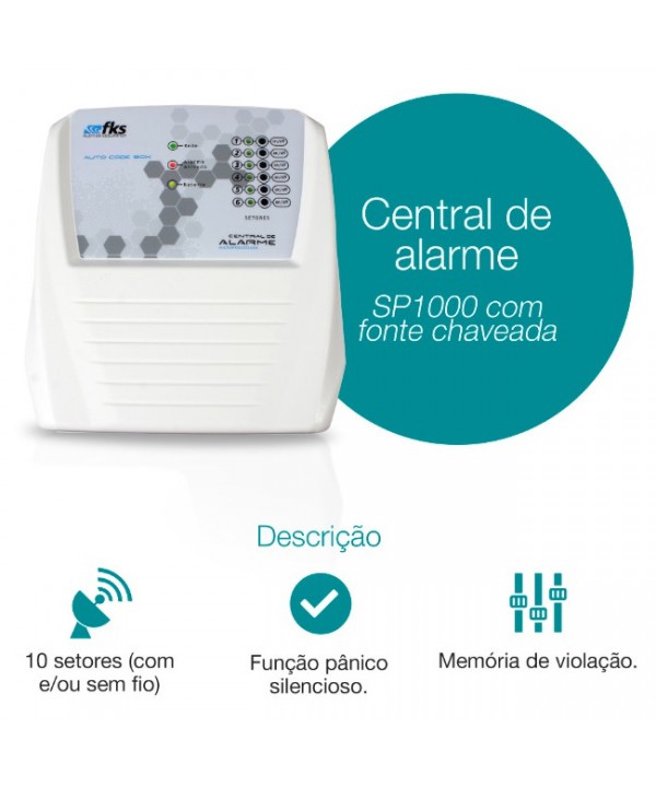 Central de alarme FKS - 10 setores