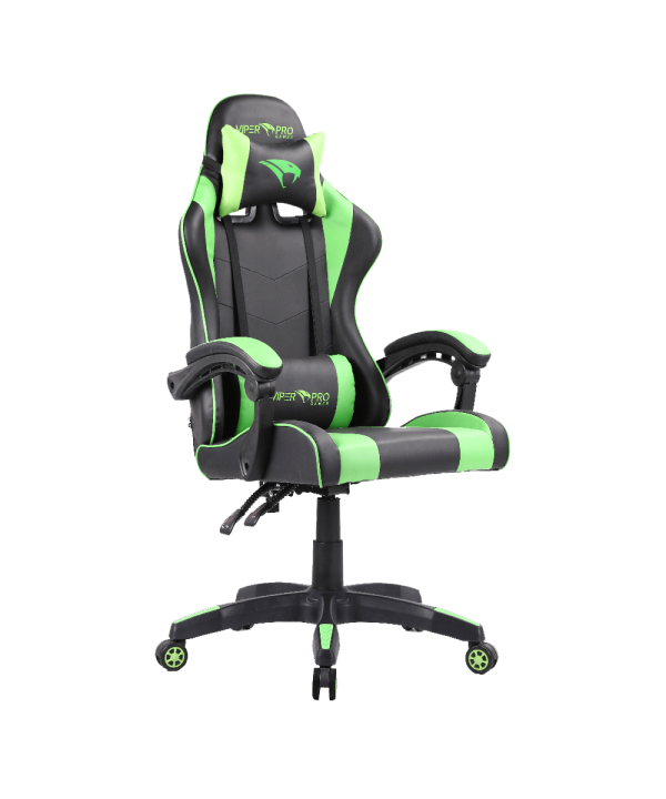 CADEIRA GAMER VIPER PRO PRETA - VERDE NAJA