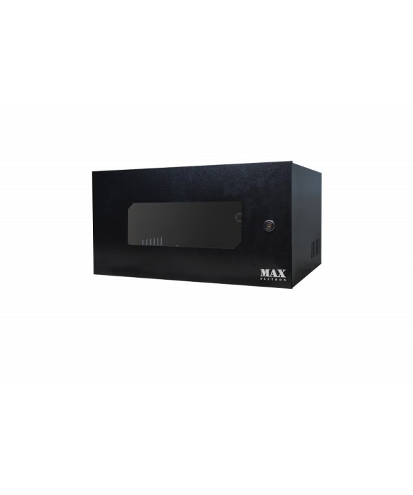 RACK ORGANIZADOR PARA CFTV 5U MINI (19" X350MM) ACRILICO PRETO HORIZONTAL (25X50X35CM)