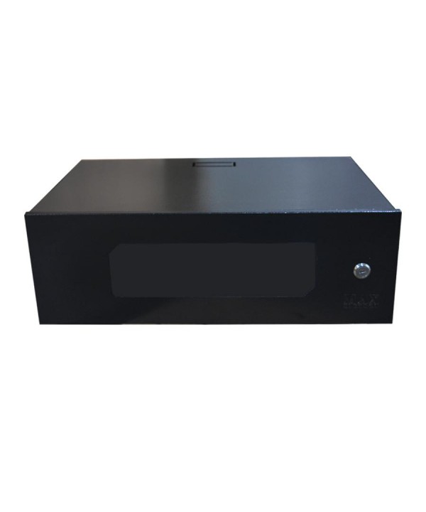 RACK ORGANIZADOR PARA CFTV - 3U MINI RACK 19" 3U X 350MM ECONOMIC PRETO HORIZONTAL